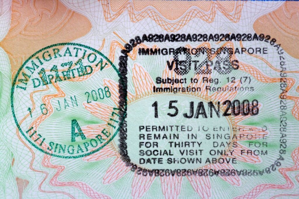 singapore entry visa